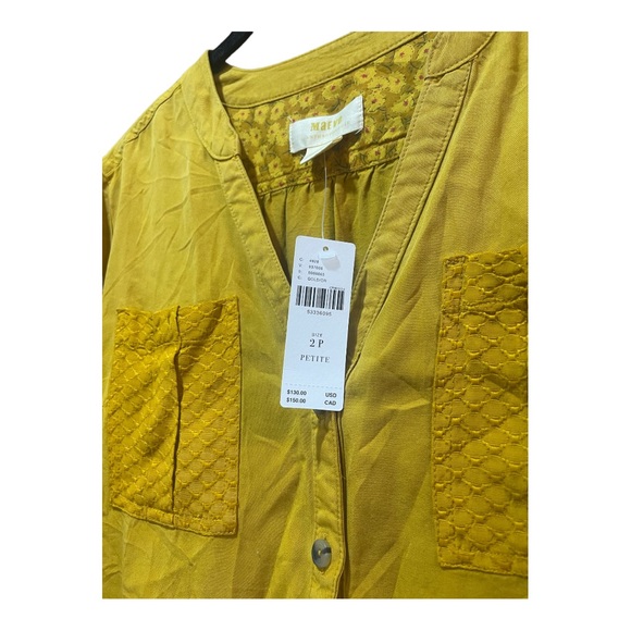 Maeve Anthropologie Marlie button-front tunic NWT - Picture 5 of 6